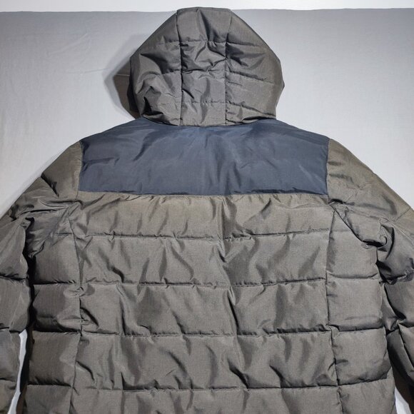 Buffalo David Bitton puffer jacket men's XL olive-brown,  with hood - Picture 5 of 15